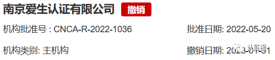 54家iso認證機構被撤銷《認證機構批準書》