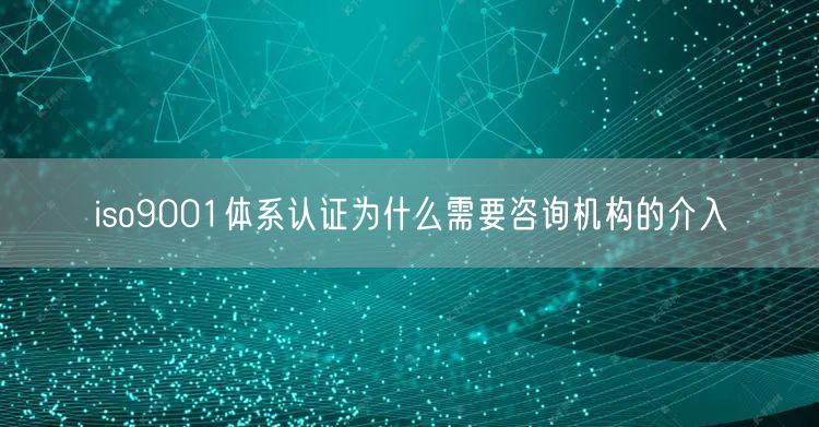 iso9001體系認證為什么需要咨詢機構的介入(10)