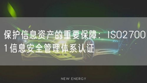 保護信息資產的重要保障：ISO27001信息安全管理體系認證(33)